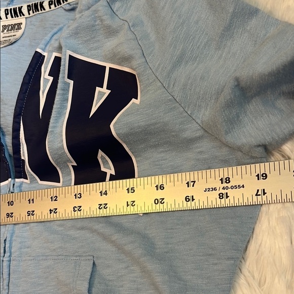 Blue PINK Hoodie Womens Size Small - Picture 4 of 5